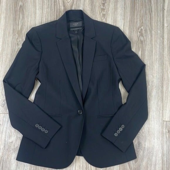 J. Crew 1035 Bi-Stretch Italian wool blazer jacket size 6 - Picture 3 of 9